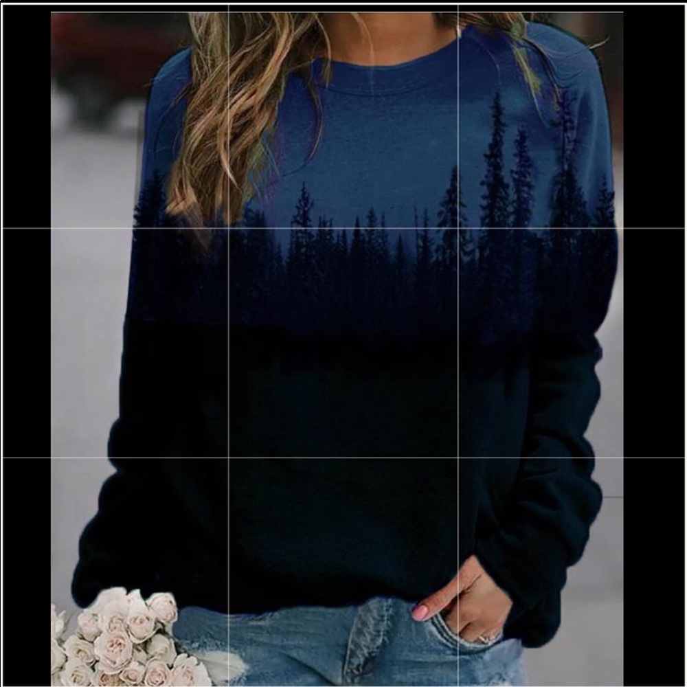 Treetop Silhouette Casual Shirt